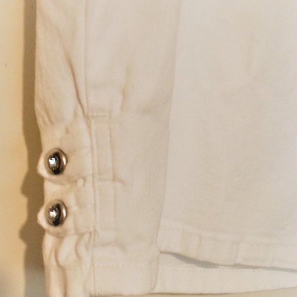 Croft & Barrow 3X Capris Pants Jeweled White H349 - Picture 8 of 9